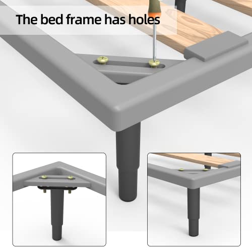 Iuhome 2Pcs Adjustable Height Support Leg For Bed Frame, Steel Bed Frame Or Wooden Bed Center Slat Support Leg, Legs Replacement Center Support Legs For Bed Frame Wooden Slats (5.1Inch-9.6Inch) #TOP3
