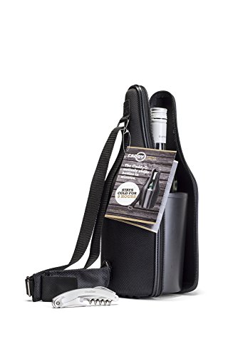 Cellardine CaddyO - Enfriador de Botellas de Vino, Color Negro