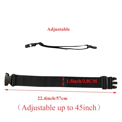 Image of 2pcs Travel Luggage Straps for Suitcases, Two Add a Bag Travel Luggage Adjustable Buckle Belt Travel Accessories Connector Attachment - Connect Your 3 luggages
