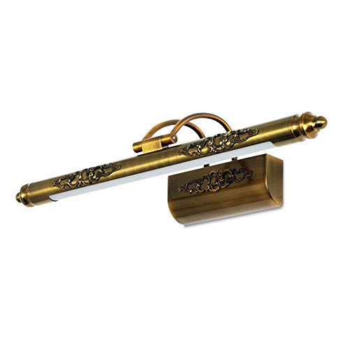 Kwazar Luminaire - Wandleuchte Innen, Spiegelleuchte Bad 8W, Feuchtraumleuchte Led, Badezimmer Lampe 4000K Neutralweiß, Geringer Energieverbrauch. Antrisch, Rustikal, Retro - 50 cm GALERY.2