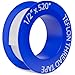 D-NYX 1, 4 or 5 Rolls 1/2 Inch(W) X 520 Inches(L) Teflon Plumbers Tape, Duct Sealant Tape for Shower Head, Plumbing Thread Tap, Water Pipe Sealing Plumbers PTFE Thread Seal (1 Pack)
