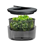 Zyliss Swift Dry Small Salad Spinner 3.5L, Manual, AquaVent Technology, BPA-Free Salad Bowl, Non-Slip Base, Pump Mechanism, Dishwasher Safe, Grey