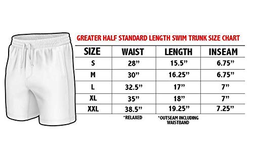 Greater Half Thin Blue Line Swim Trunks(Small)