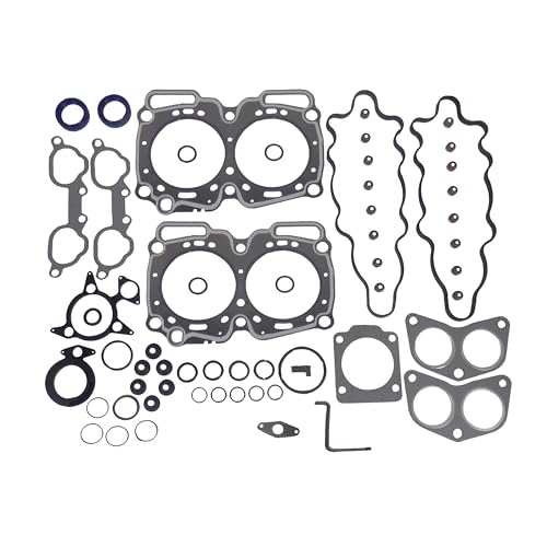 Image of DNJ HGB708 Engine Cylinder Head Gasket Set with Head Bolt Kit, Complete Repair Set for 1995-1998 Subaru Impreza 2.2L 2212cc H4 SOHC