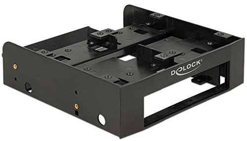 Preisvergleich Produktbild Einbaurahmen Delock 5.25" für 4X 2.5 HDD / SSD Kunststoff schwarz