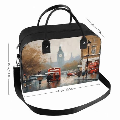 Bolso London Impression Tote Ajustable de Nylon para Laptop miniatura 2