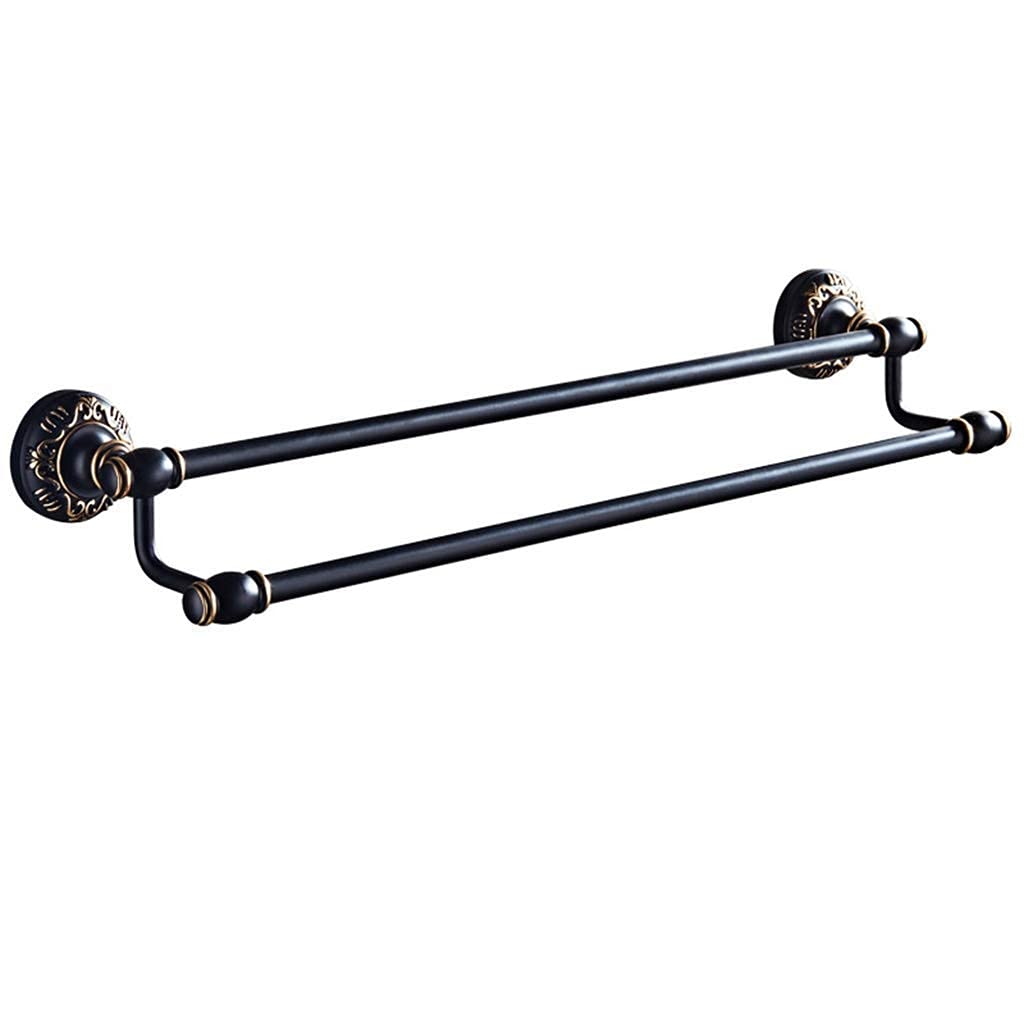 AYCDL Wall-Mounted Aluminum Towel Rack - Bathroom & Kitchen Storage Shelf Towel nizer Shower Shelf Bar Space-Saving Towel Holder Stylish Storage Solution