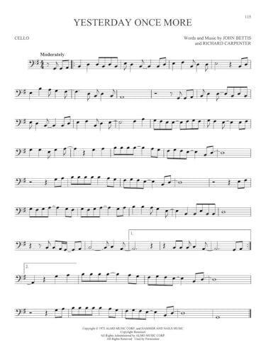 101 Most Beautiful Songs for Cello | Cello Sheet Music Collection | Pop and Standards for Beginners and Advanced Players | Instrumental Folio for Cello Lovers and Musicians (101 Songs) - Image 7