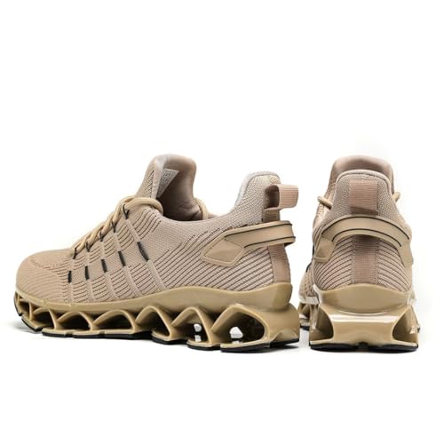 Image of Mens Running Shoes Mesh Breathable Trail Runners Fashion Sport Blade Walking Tennis Sneakers