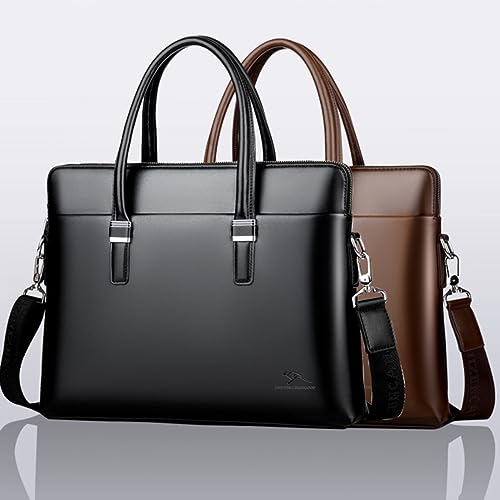 Porte-documents en cuir de vachette résistant pour ordinateur portable professionnel - 5