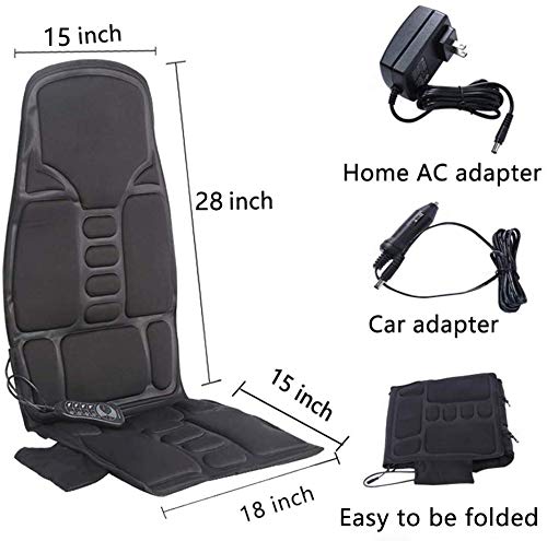 Vibrating-Back-Massager with Heat, Massage-Chair-Pad, Seat Massager Cushion with 10 Vibration Nodes to Release Stress and Fatigue for Home Office Use