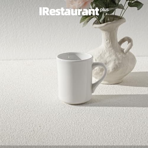 Vaso de cerámica comercial 8 oz blanco brillante, pack 36 miniatura 4