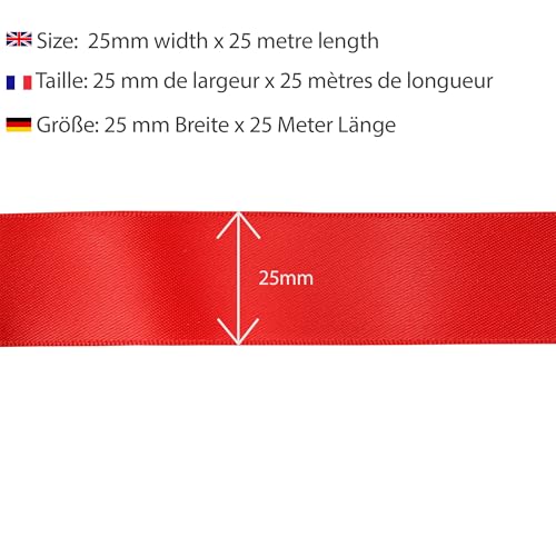 Les Petits Rubans Polyester Ribbon, Double Sided Satin Ribbon 100% Polyester for Weddings Gift Wrapping, Floral Arrangements - Image 3