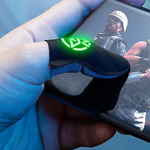 dedo para jogos,Mangas anti-suor para o dedo e o polegar para jogos para celular - Manga dedo fibra