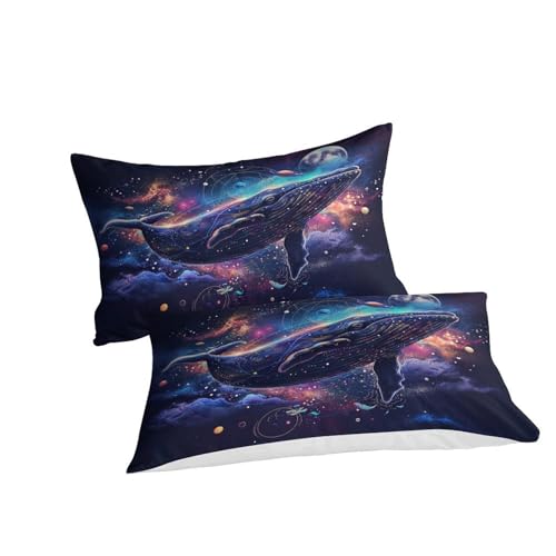 Housse de couette baleine fermeture éclair lit double 200x200cm ado - 3