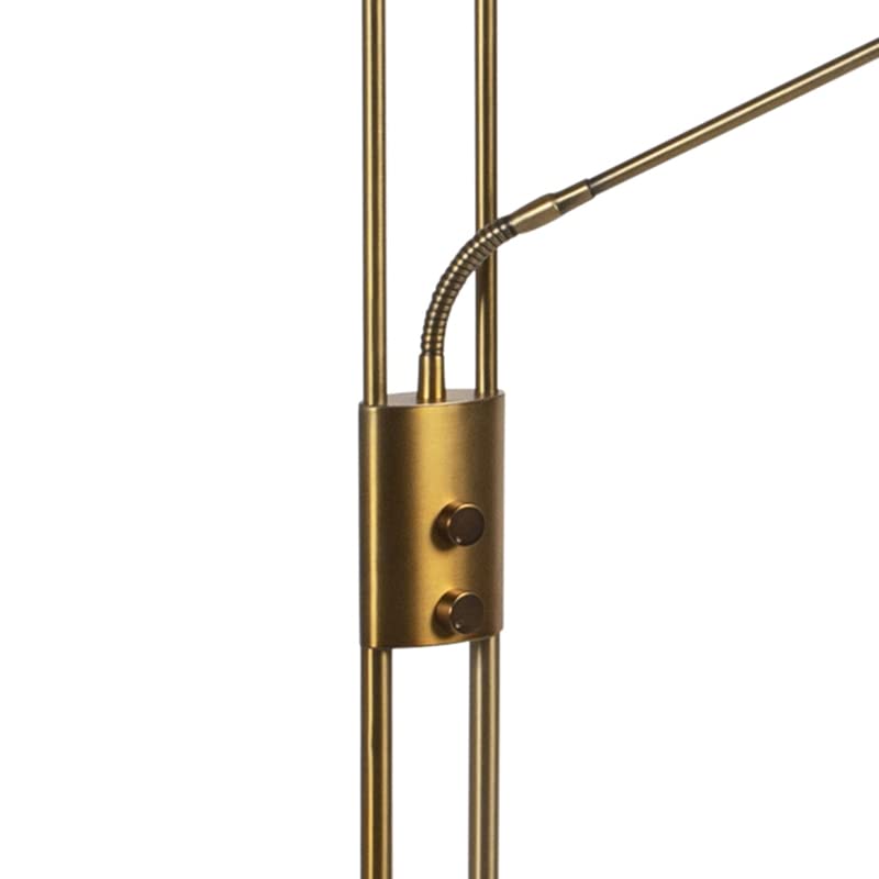 QAZQA lexus - LED Dimmable Lampadaire avec lampe de lecture variateur inclus - 1 lumière - H