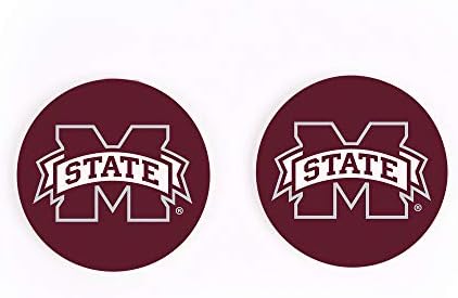 P. Graham Dunn Mississippi State University NCAA Team Logo 2.75 x 2.75 Absorbent Ceramic Car Coasters Pack of 2
