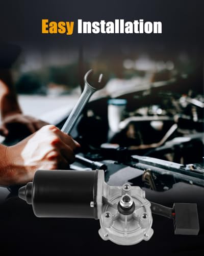 Image of ROADFAR Front Windshield Wiper Motor Compatible For 0NM Coast LH | Fit Motor W /S Wiper 30NM Coast LH|OEM:00076044|3 Pins