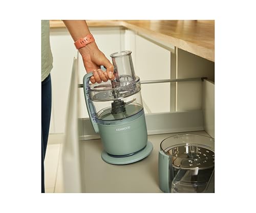 Kenwood Multipro Compact – Robot Da Cucina Multifunzione Con Express Serve, Lama In Acciaio Inox, Dischi Affetta E Grattugia, Funzione Pulse, Verde Eucalipto (FDP23.140GR) - 6