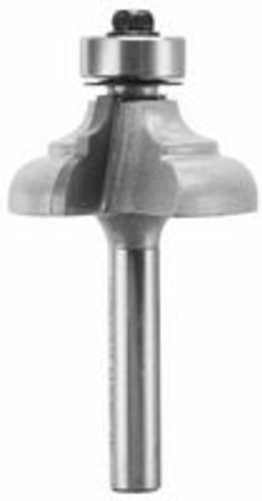 Vermont American 23152 3/16-Inch Radius Carbide Tipped Cove and Bead Router Bit, 1/2-Inch Ball Bearing 2-Flute 1/4-Inch Shank