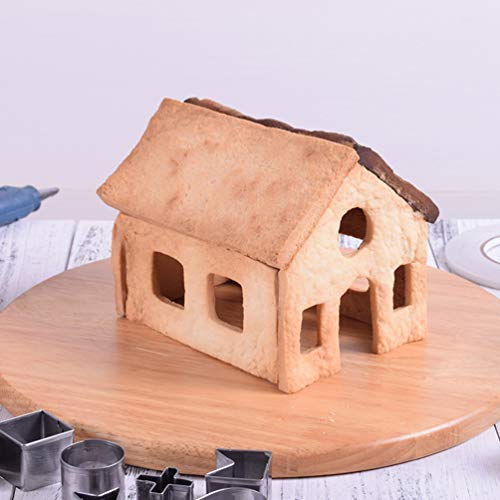 10 Pcs Cortador De Biscoito De Casa De Gengibre Cortador De Biscoito De Aço Inoxidável Cortador De B