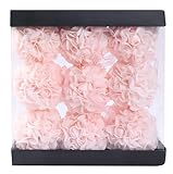 idyllic 9pcs Rose Flower Foam Kissing Balls for Bridal Wedding Centerpiece Party Ceremony Decoration 3.5 Inches (Peachy Pink)