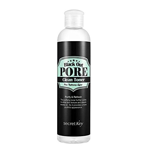 SECRETKEY Black Out Pore Pore Clean Toner 8.82 fl.oz. (250ml) - Remove Black & Whitehead Pore Care, Clean Dead Skin Cells and Sebum in Pore, Make Smooth Skin