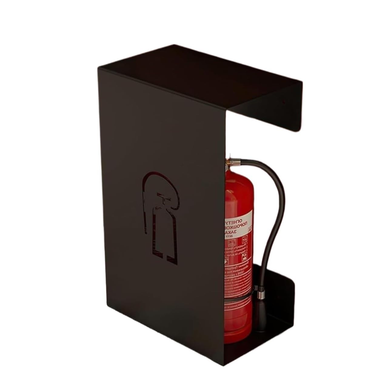 Extintor de incendios, Soporte for gabinete de extintor de incendios, caja hueca, caja de hierro decorativa for montaje en pared(Schwarz)