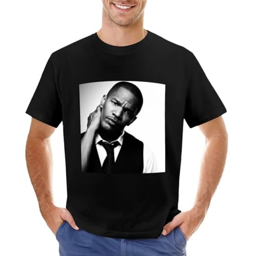 Photo de Jamie-Foxx-Art-T-Shirt-Cute-Tops-Mens-Funny-t-Shirts Black XXL