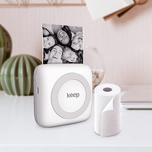 Papel Térmico Branco 3 Rolos para Mini Impressora 57x30mm Keep - KP002