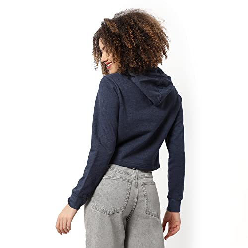 Image of Campus Sutra Women cotton Premium Zipper Hoodie-Grey