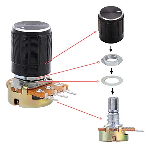 35 Sets Potenziometro Rotativo a Cono Lineare, con...