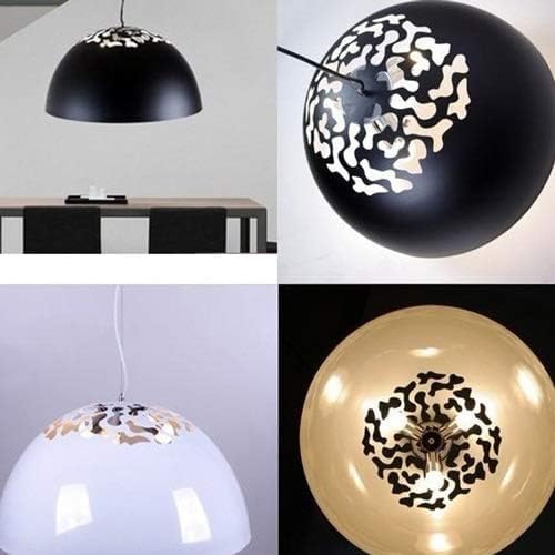 Lámpara de suspensión LED E27 de aluminio con diseño semicircular hueco 5