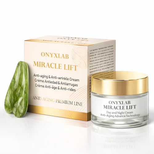 Onyxlab Crema Miracle Lift 35+ Antiarrugas y Reafirmante con Péptidos IQ 56, Ácido Hialurónico y Coenzima Q10 - Hidratante, Día y Noche, 50 ml