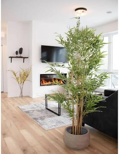 Bambu Artificial Grande Decoração Sala Com 2.10 Metros, Plantas A...