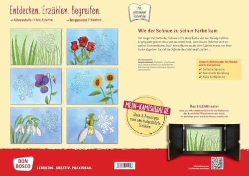 Wie der Schnee zu seiner Farbe kam. Kamishibai Bildkartenset.: Märchen für Kinder von 1-3 (Märchen für das Erzähltheater mit Kindern unter drei Jahren)
