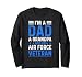 I’m A Dad Grandpa Air Force Veteran Distressed Long Sleeve T-Shirt