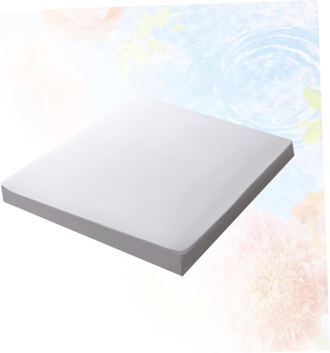 MERRYHAPY 1pc Nursing Pad Mattress Cover Color Machine Washable Fitted Sheet Protector for Bedwetting Soft Comfortable Design White