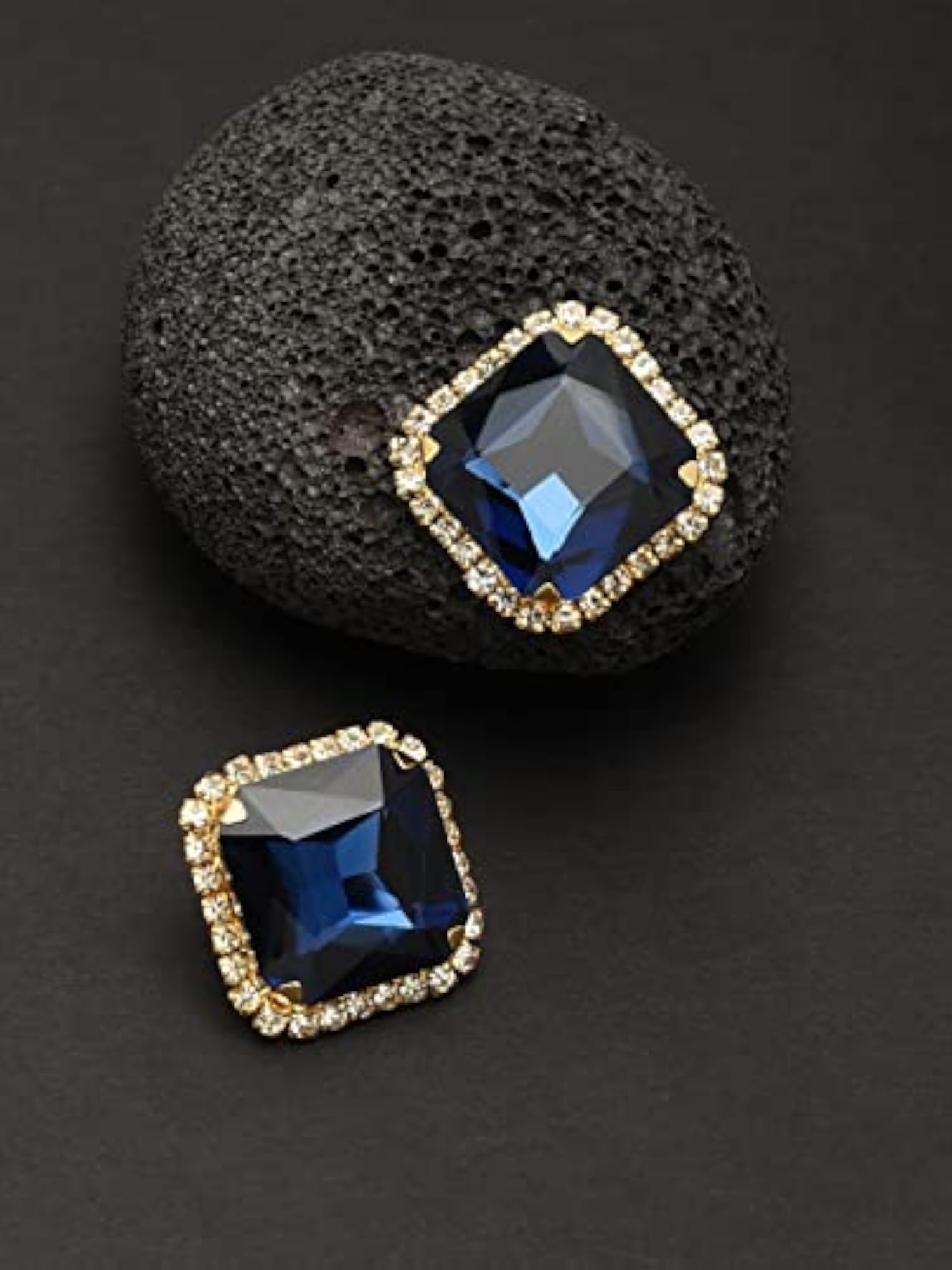 Stone & Diamonds Fusion Stud Earring For Women