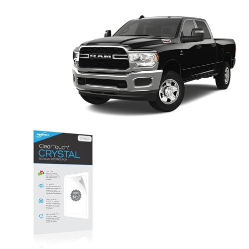 BoxWave Screen Protector Compatible with Ram 2024 3500 Display (5 in) - ClearTouch Crystal (2-Pack), HD Film Skin - Shields from Scratches