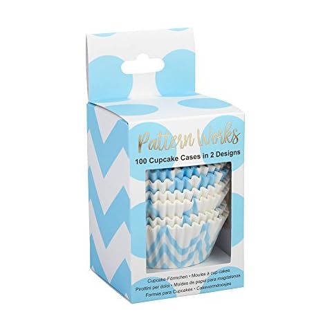 Neviti 771907 Pattern Works-Cupcake Cases Blue, 7 x 7 x 3.5 cm Cover