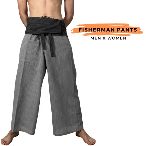 2 Tone Thai Fisherman Pants for Men & Women Trousers Perfect for Yoga, Martial Arts, Pirate, Medieval, Japanese Samurai Pantalones2