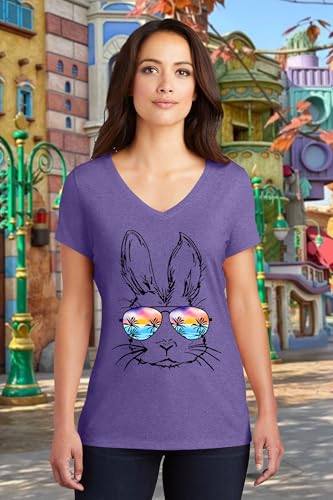 Image of Ithalt Easter Shirts for Women He is Risen Tshirt Easter Christian T-Shirt Jesus Lover Short Sleeve Tops