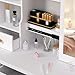 Karelwui Makeup Vanity Desk with 5 Drawers & Shelves, Sliding Mirror, White