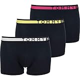 Tommy Hilfiger de los Hombres 3 Pack Trunks, Negro, XL
