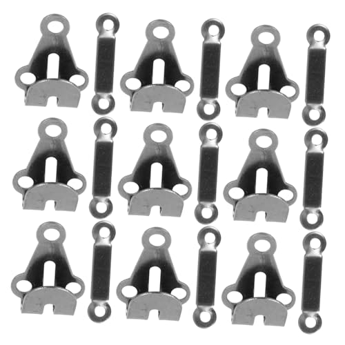 Hohopeti 10 Sets of Fashion Metal Sewing Hooks and Eyes Retro Style for Clothing Decorations DIY Projects
