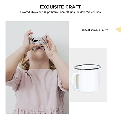 Cabilock 3Pcs Piccoli Tazze di Smalto Tazze di caffè Colorato Tazza da tè Set Smalto Acqua Tazza D' Acqua Acqua… - immagine 7