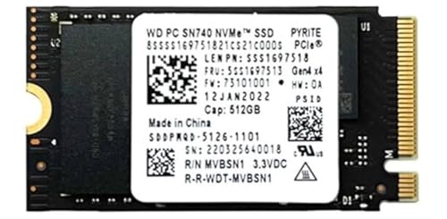 ist computers Dell Latitude 5000 WD SN740 Black 512GB M.2 2242 42mm PCIe Gen 4 x4 TLC PC NVME SSD - Detailed View
