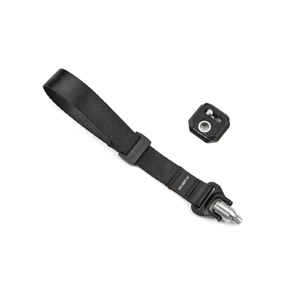 3 Legged Thing Unisex Obsidian Axis Anywhere Quick Detach Camera Strap - Universal Bag-Mount Sling, Trident Clips & Gatekeepers, Qd Swivel, Removable Centre Strap (Obsidian)