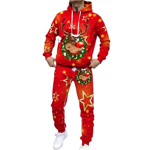 Weihnachts Jogginganzug Herren Set Funny Weihnachten Tracksuit...